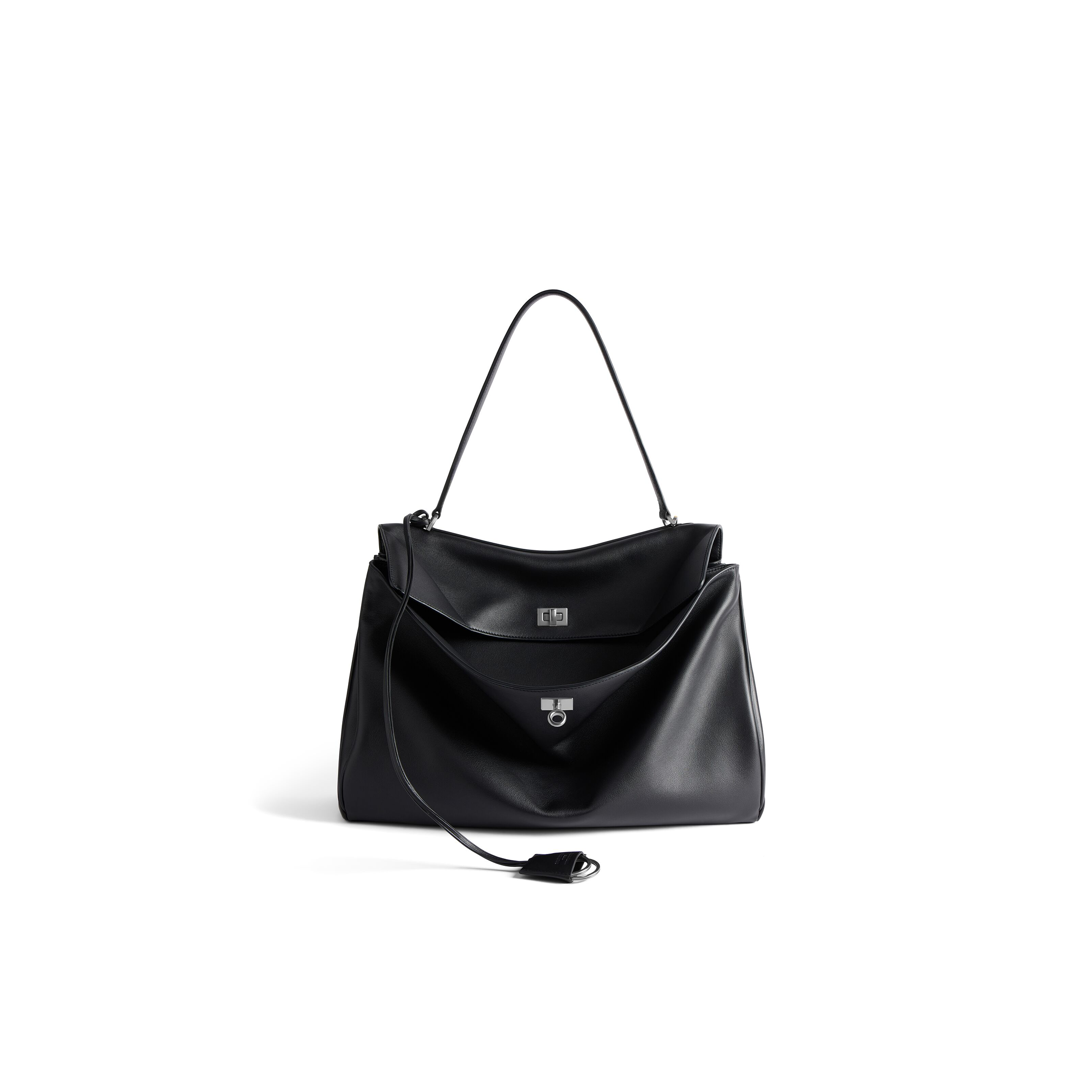 BALENCIAGA WOMEN'S RODEO LARGE HANDBAG IN BLACK (40*30*13cm) BALENCIAGA WOMEN'S RODEO LARGE HANDBAG IN BLACK (40*30*13cm)